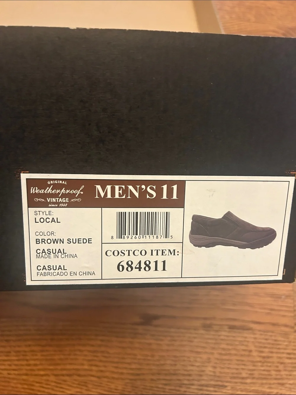 Weatherproof Men’s Slip-On Loafers in Black